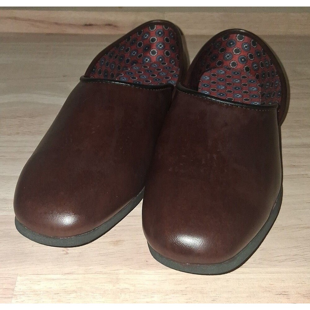 Vintage Gold Bond leather boys/men's house slippers sz. 7D